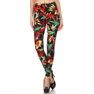 Women 420 Weed Marijuana Lead Print Cannabis.  Buttery soft Plus Size 12-18